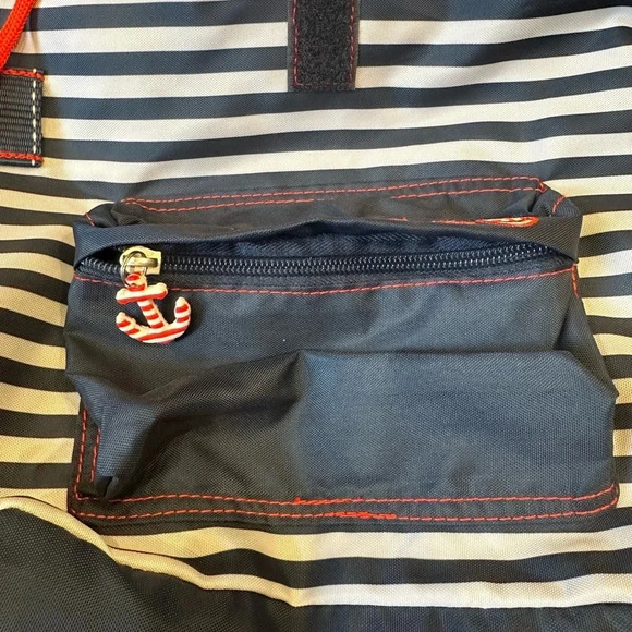 Die Spiegelburg Cap’n Sharky Navy Striped Kids Backpack 12.5” - Picture 4 of 8